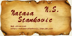 Nataša Stanković vizit kartica